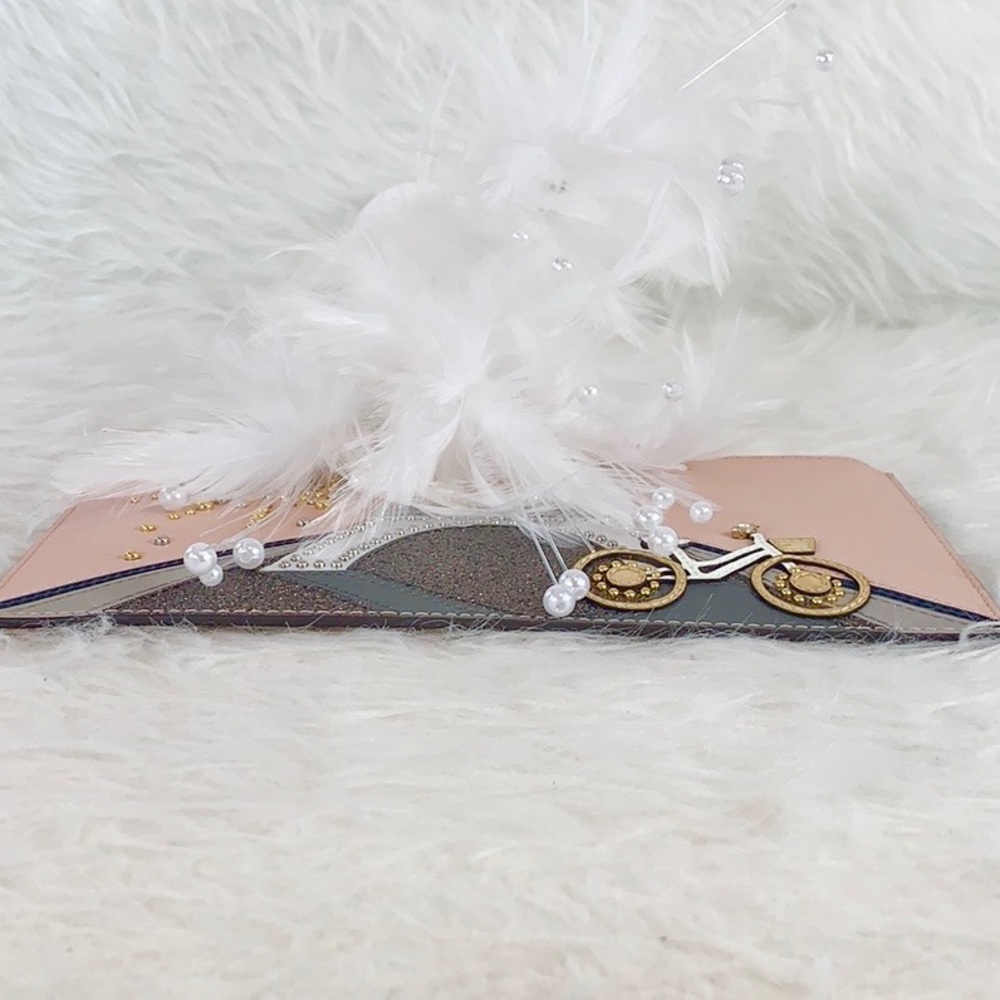 👛New MICHAEL KORS 👛NOUVEAU NOVELTY BALLET XL ZIP - Picture 4 of 6